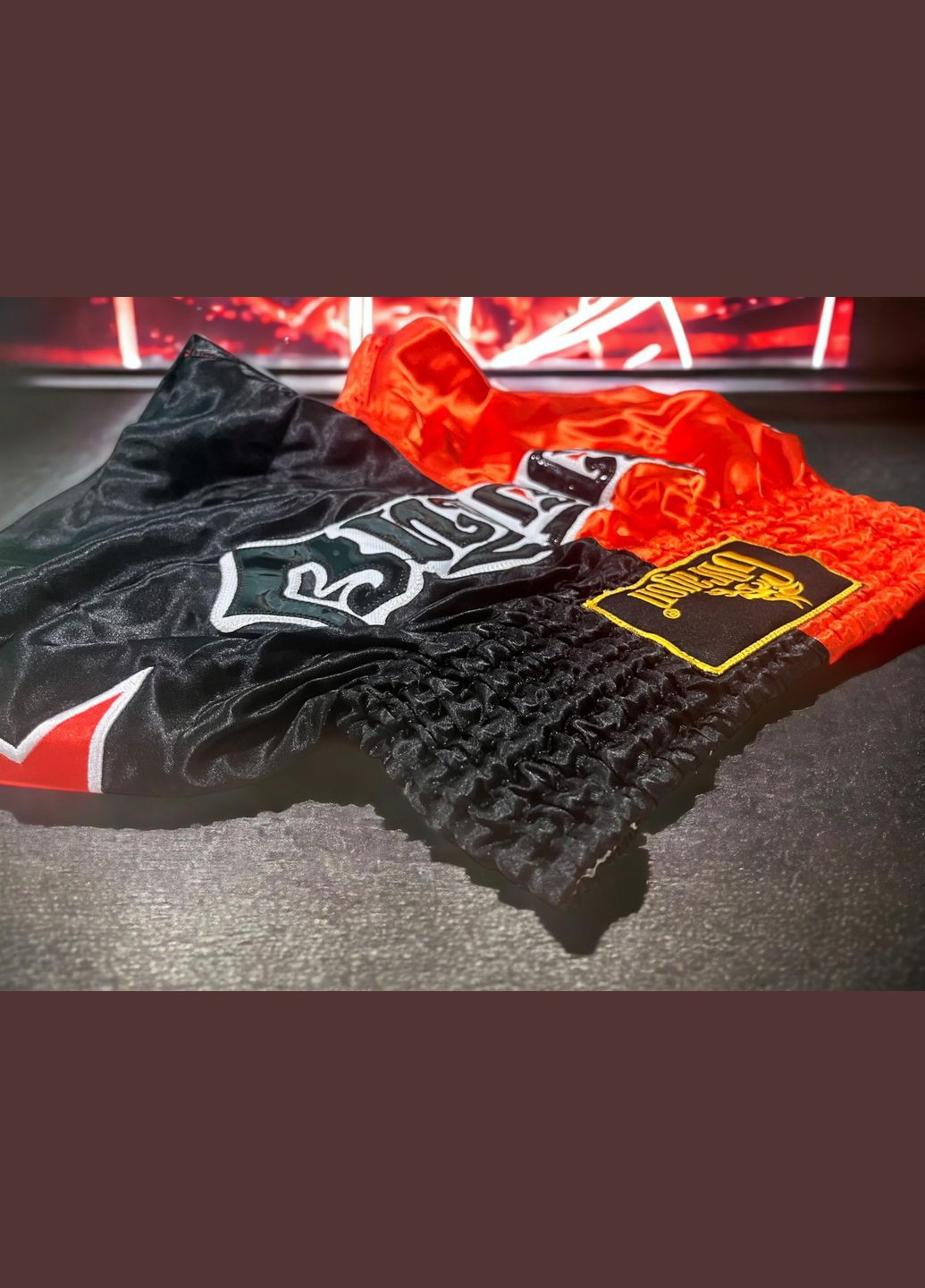 Шорты для кикбоксинга тайского бокса муай тай тайский бокс GDragon Sport мужские трусы кикбокс профессиональные Черные 4_1_S_13 No Brand (316630691)