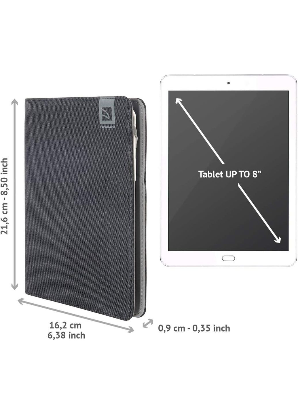 Чохол Vento Universal для планшетов 7-8", чорний Tucano (366831474)