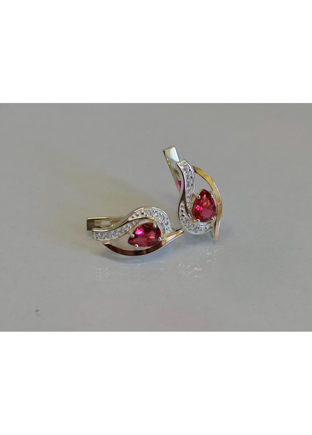 Серебряные серьги с элементами золота Silver Style (367112040)