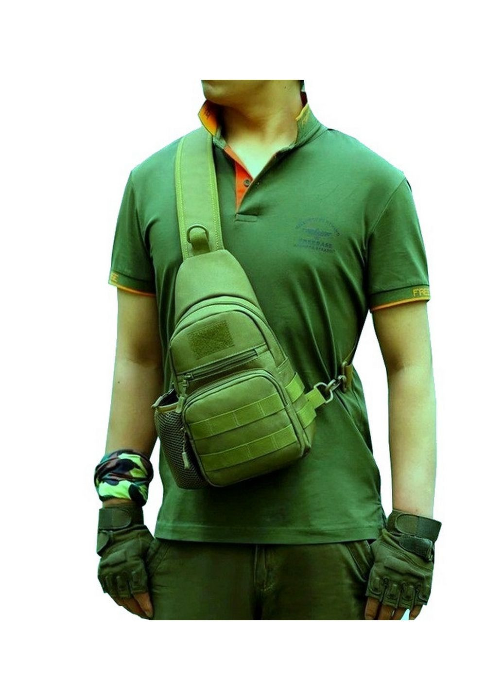 Тактическая, армейская мужская сумка-слинг No Brand (282582651)