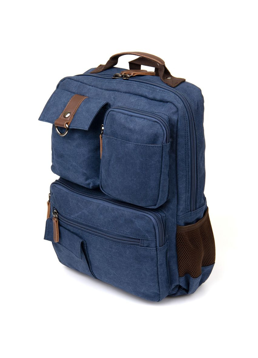 Унісекс рюкзак дорожній текстильний з кишенями для ноутбука Vintage синій (sku_20621) No Brand (329860373)