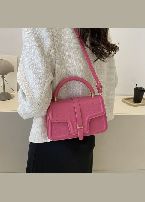 Жіноча сумка 4354 крос-боді рожева No Brand (290665321)
