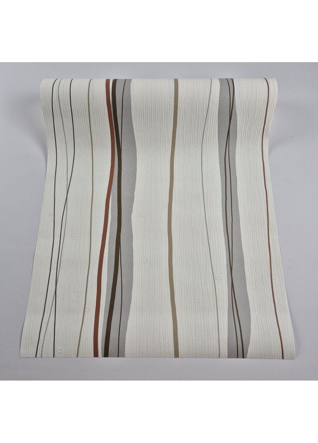 Виниловые обои 0.53 × 10.05 м 53401 — молочные с цветными полосами, лёгкий акцент и немецкое качество MARBURG (368895887)