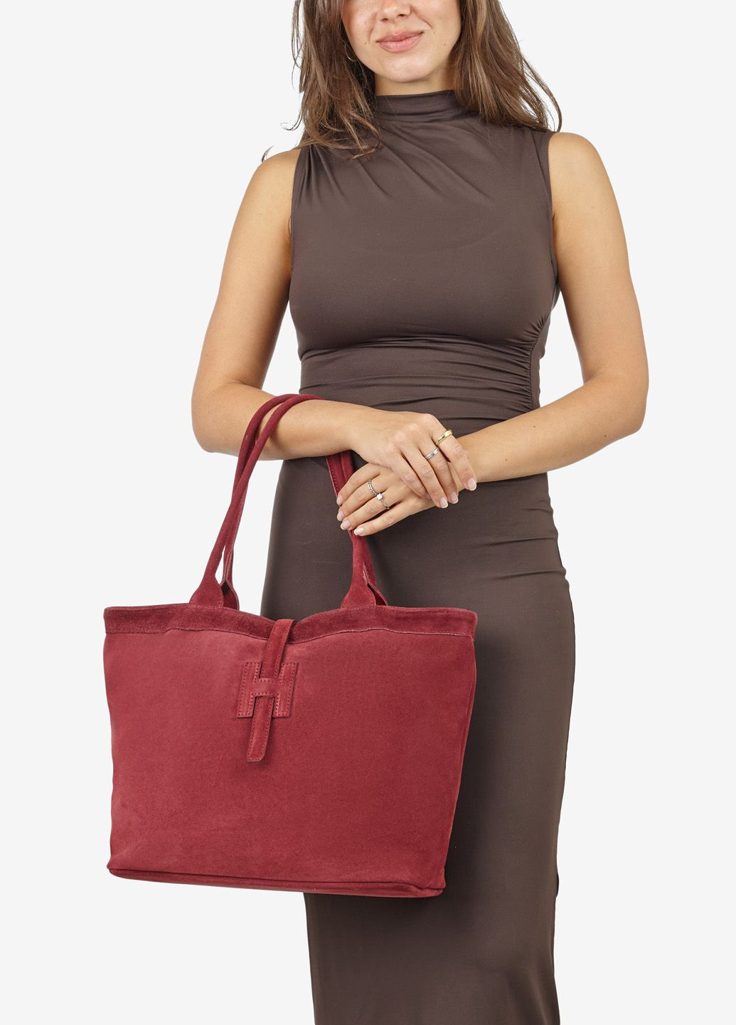 Сумка женская замшевая тоут средняя Tote Regina Notte (305076459)