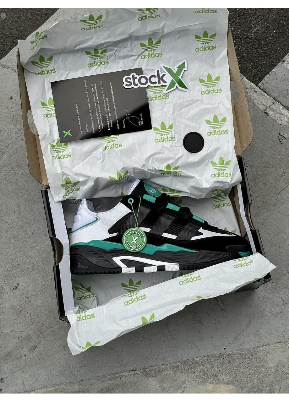 Серые демисезонные кроссовки мужские adidas niteball black green адидас найтбол No Brand