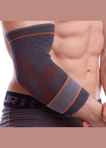 Налокотник еластичний ST-963 Сіро-оранжевий, (35488003) SIBOTE (323022834)