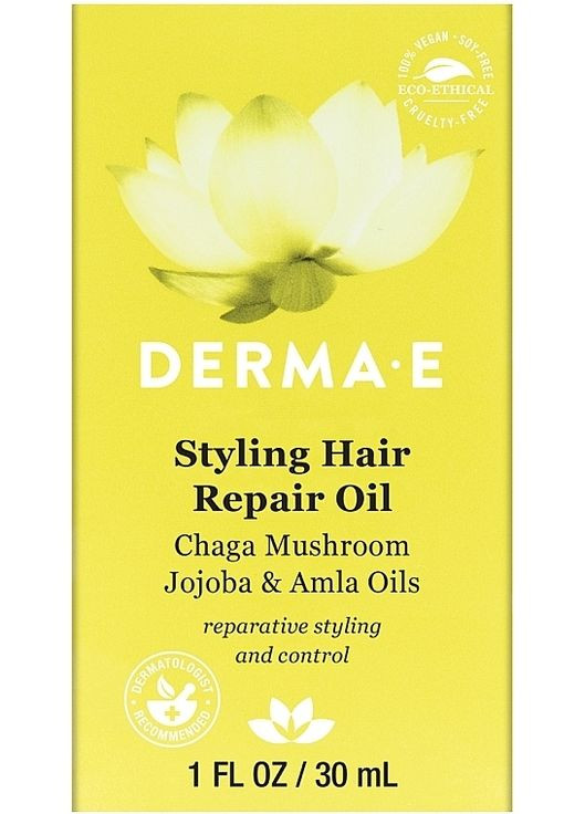 Відновлювальний засіб для волосся з оліями чаги, жожоба й амли Bonding Hair Repair Oil 30ml (923513-34922307) Derma E (368634857)