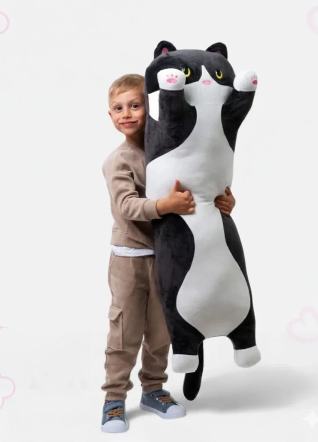 Велика іграшка кіт батон 110 см для сну та обіймів My Kigu (370602297)