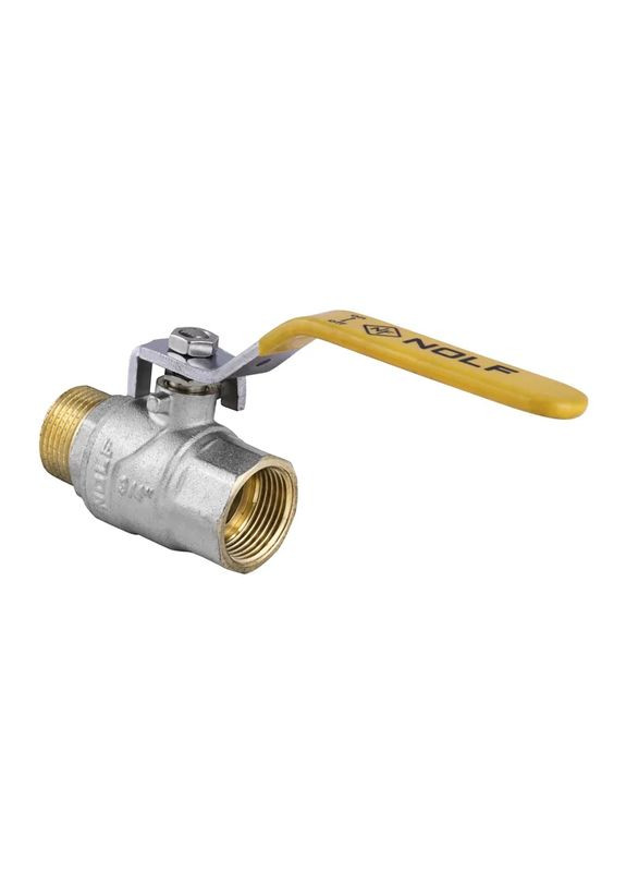 Кран шаровой NF.622 - 3/4" FM ГШВ YELLOW, ручка "рычаг" желтая (NF2937) NOLF (322002937)