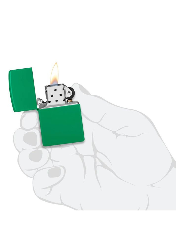 Запальничка 48629 Regular Grass Green Matte Zippo (316617984)