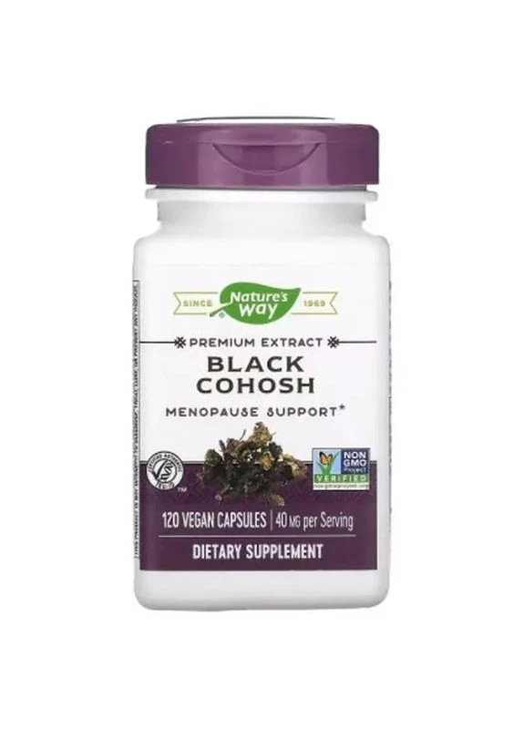Трави Клопогон, 40 мг, Black Cohosh, Nature's Way, 120 вегетаріанських капсул (NWY15353) Mason Natural (399611431)