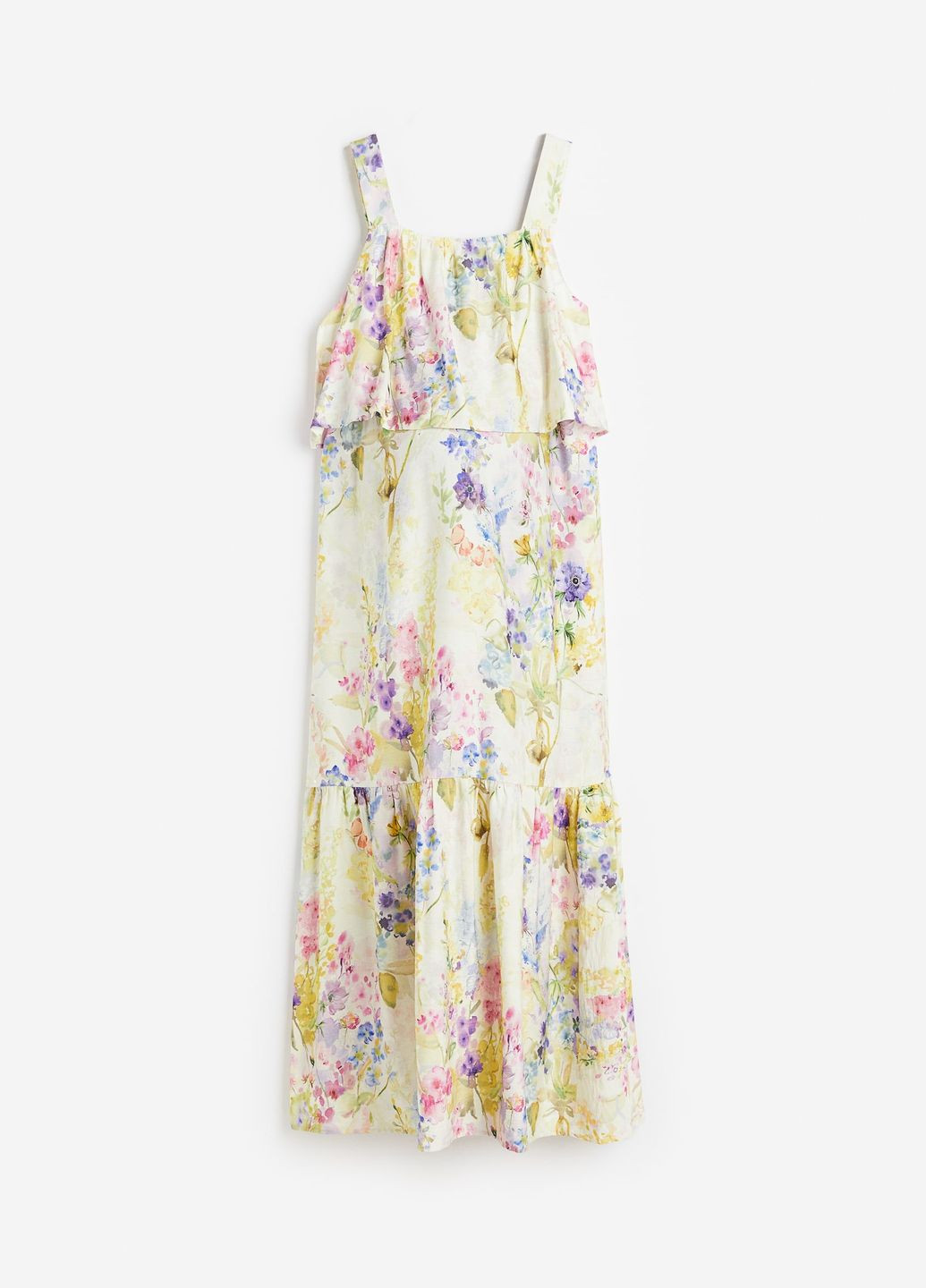 Комбинированное кэжуал платье для кормящих H&M с цветочным принтом