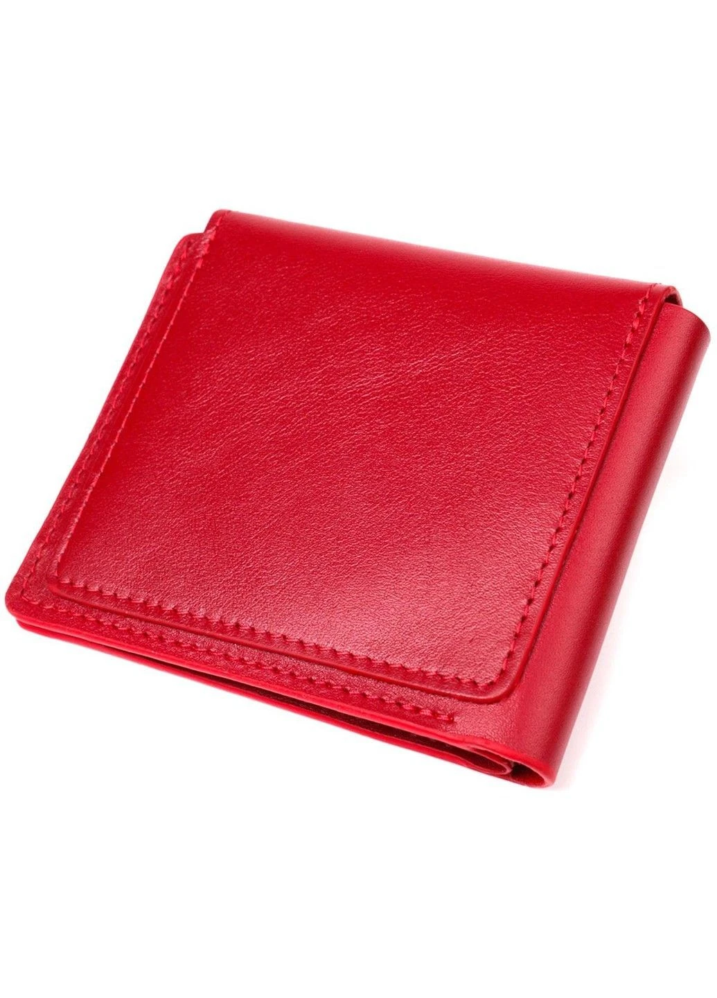 Женский кошелек из глянцевой натуральной кожи 16808 Красный Grande Pelle (385209418)