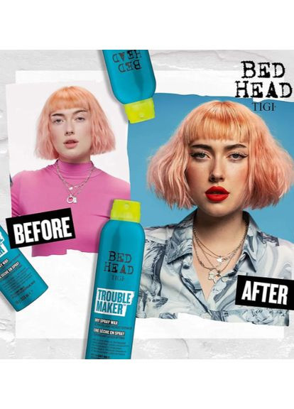 Спрей-воск для волос Bed Head Trouble Maker, 200 мл Tigi (361072028)