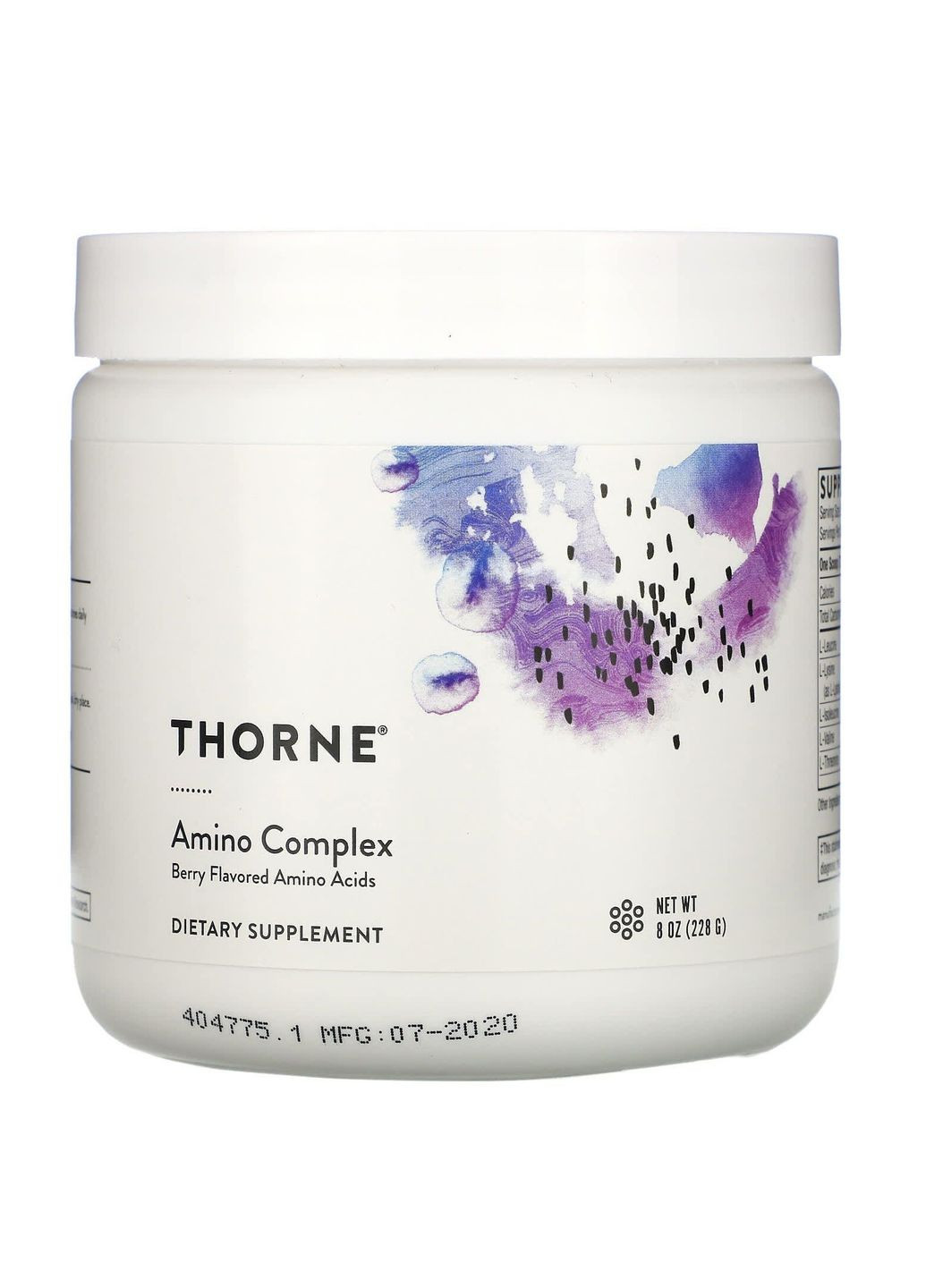 Амінокислоти, Amino Complex, Thorne, комплекс, ягідний смак, 228 г Thorne Research (362372313)