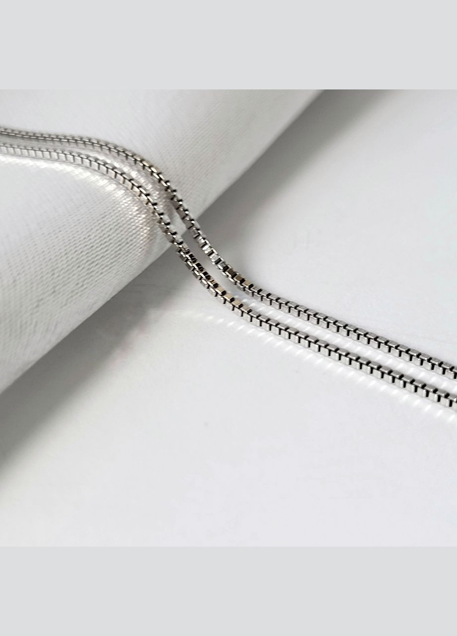 Серебряная цепь Цепочка Квадратная см серебро 925 пробы Родированное 2.91г No Brand (306854840)