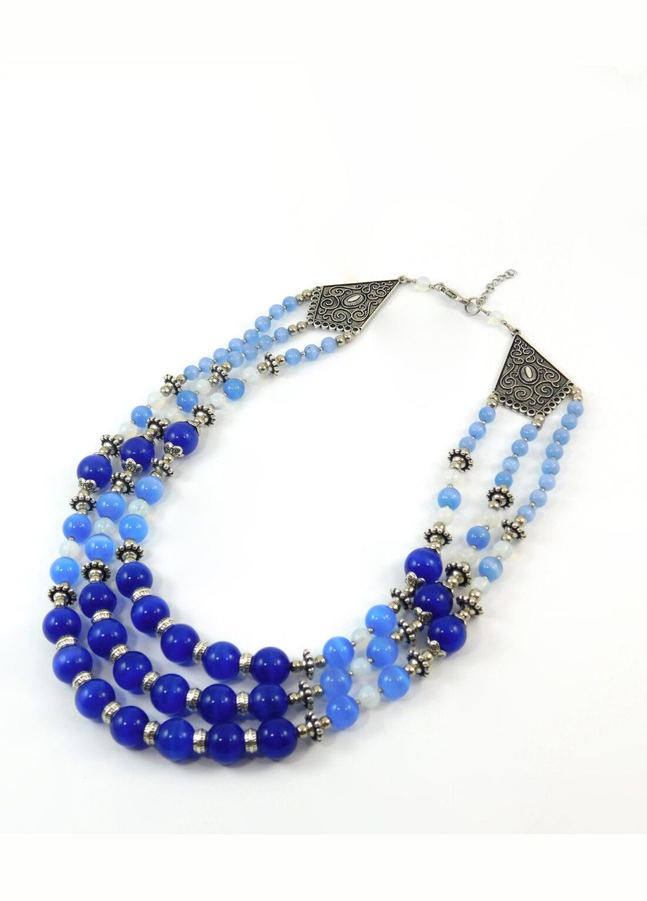 Ожерелье "Лунный танец" Кошачий глаз, Лунный камень Fursa fashion (322444546)