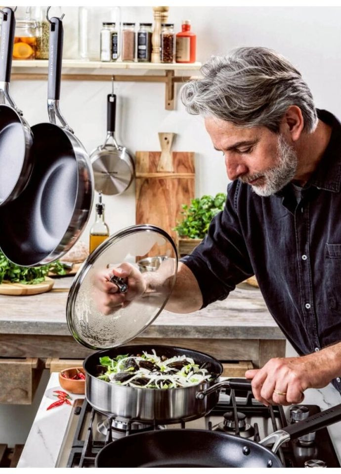 Сотейник со стеклянной крышкой CSS CC005704-001 26 см 3.6 л серебристый KitchenAid (335583502)