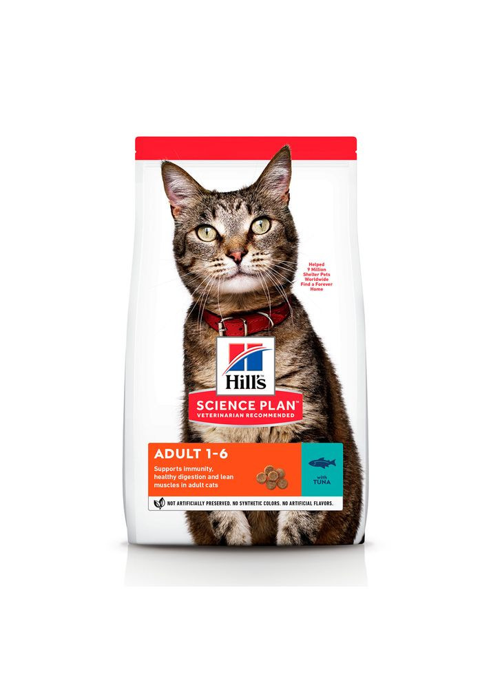 Сухий корм для котів Science Plan Feline Adult Tuna з тунцем 10 кг 604176 HILLS (266274192)