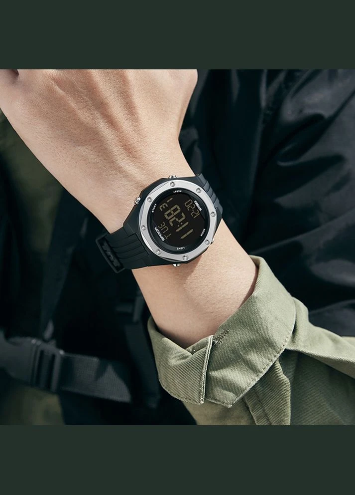 6093 Black-Silver электронный спортивный, сasual Sanda (324214748)