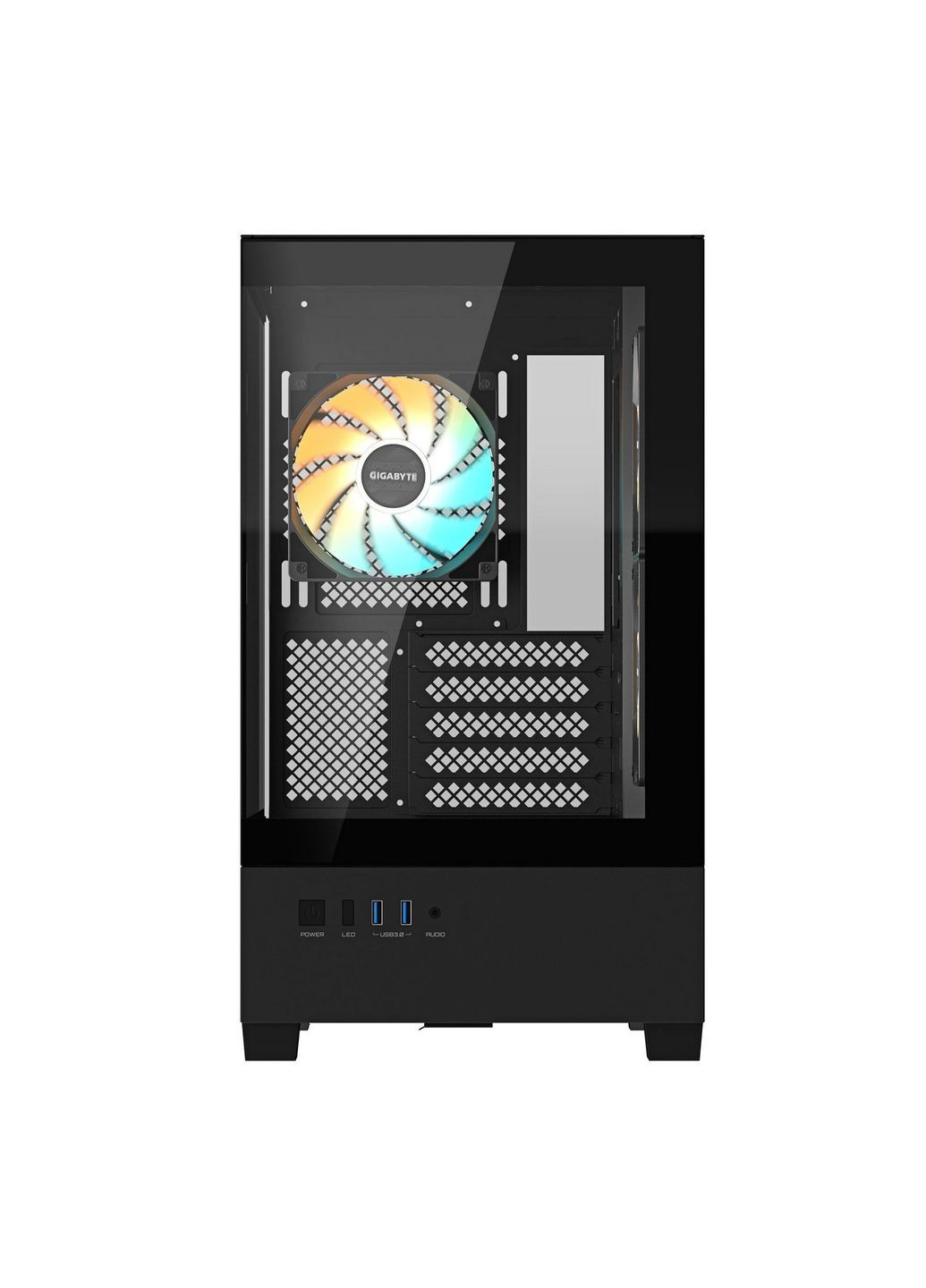 Корпус C201 Panoramic Tempered Glass Black без БЖ (GB-C201P) Gigabyte (347586433)