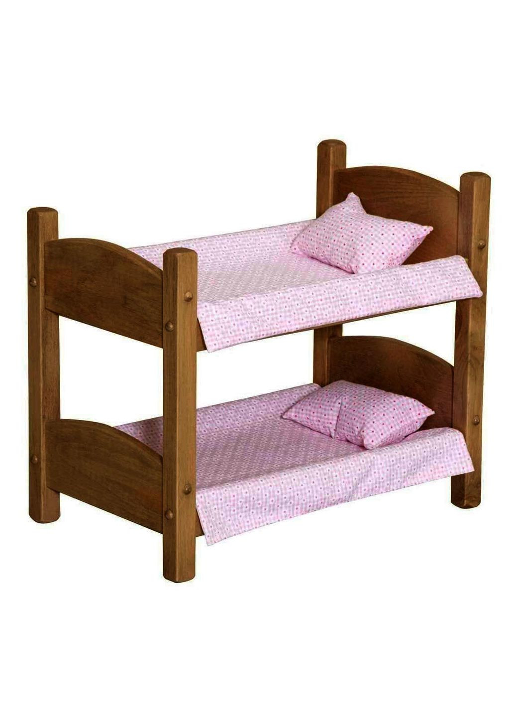 Кровать для кукол из дерева Жизель мускат (КРТ-001307) No Brand (328606109)