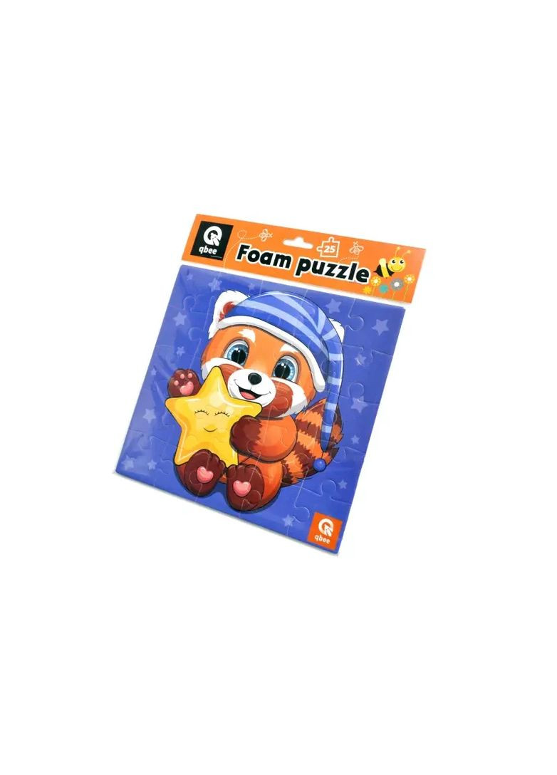 Пазлы детские мягкие фомовые Звездный Енот 25 элементов qbee QB100-006 No Brand (362430862)