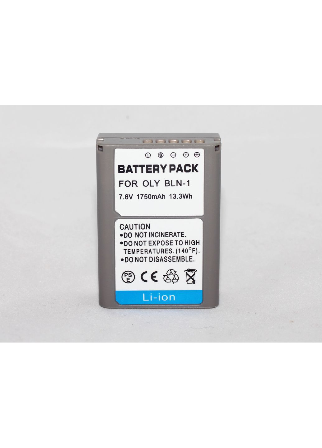 Аккумулятор BLN-1 – аналог для фотоаппаратов OM-D E-M5, OM-D E-M1, PEN E-P5, E-M1, E-M5, E-P5 – 1750ma Olympus (369558302)