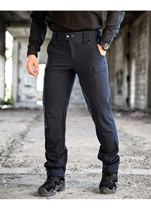 Тактичні чоловічі демісезонні штани сині No Brand (370603928)