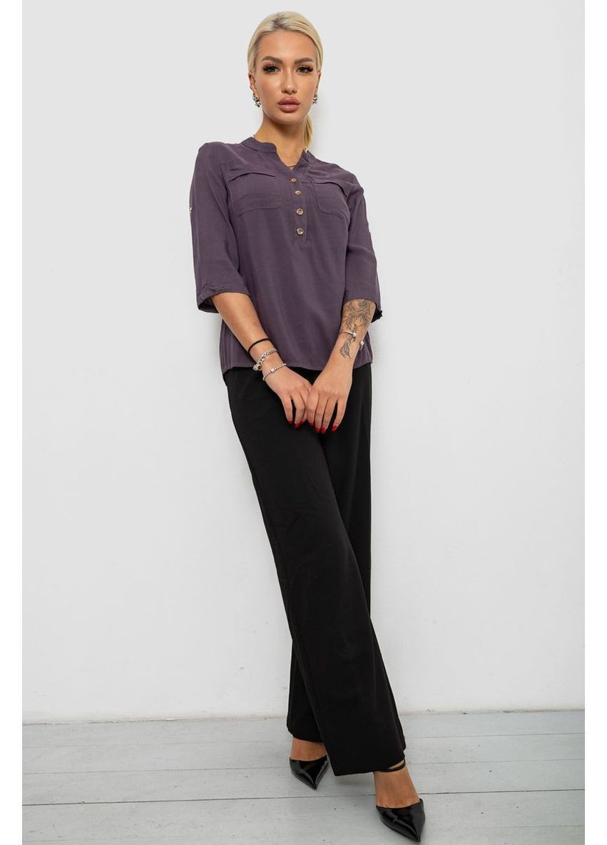 Сіра блуза жіноча однотонна Ager 230R73-1