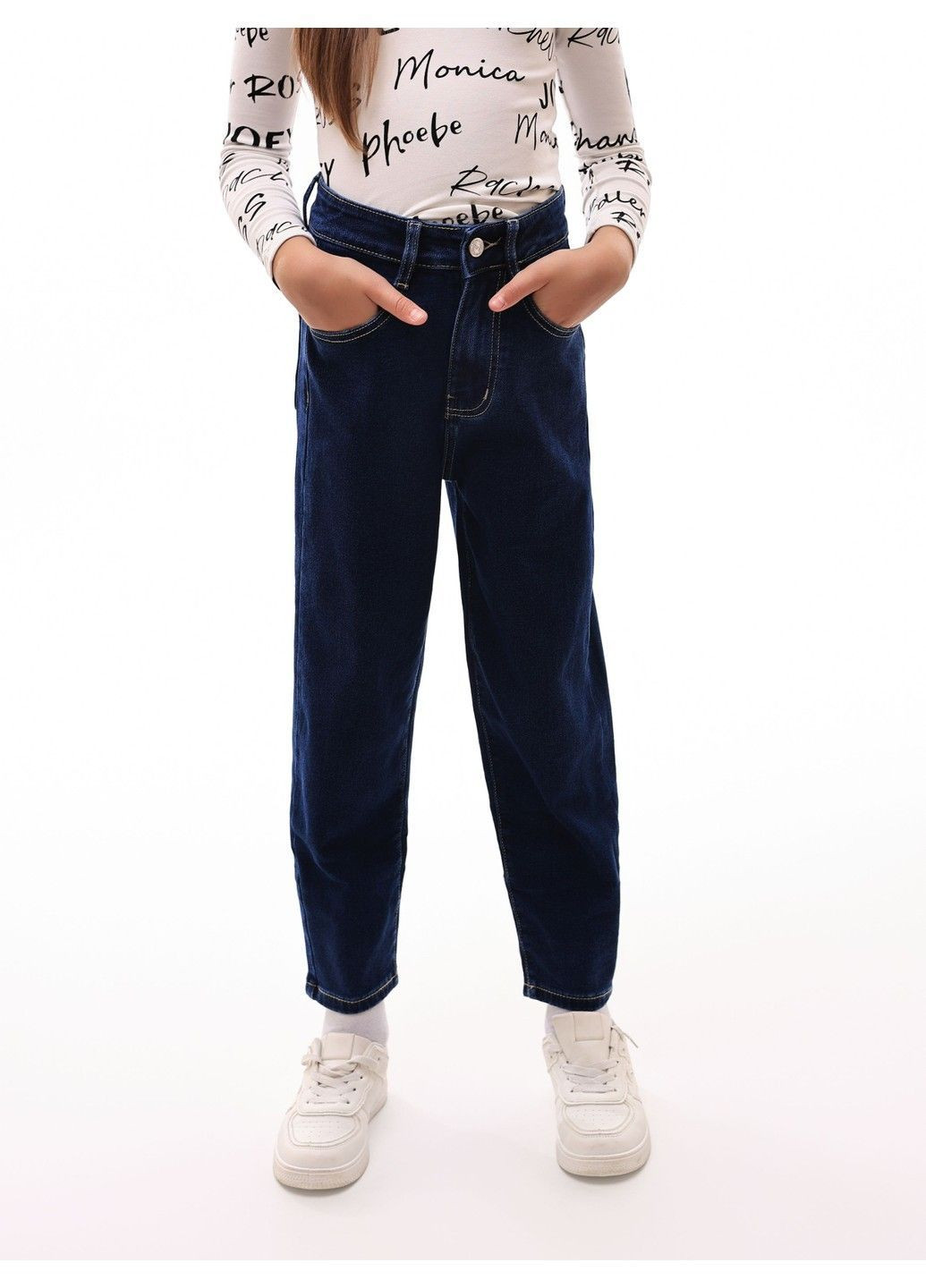 Синие демисезонные джинсы для девочки подростка RELUCKY