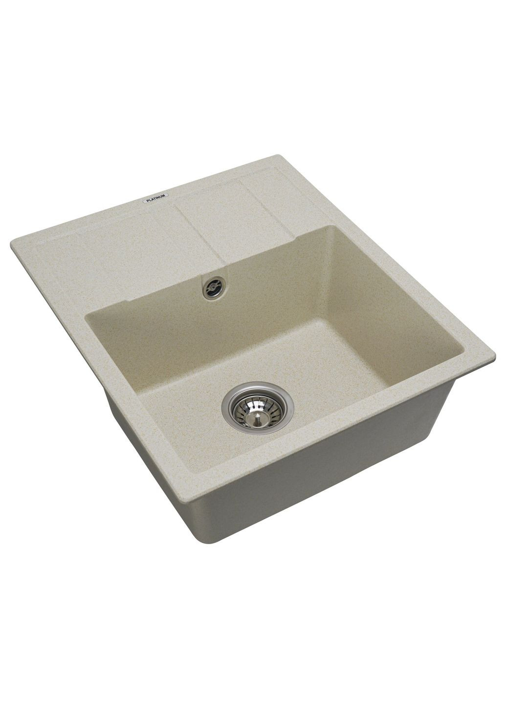 Гранітна мийка для кухні 5851 ARIA матова Пісок Platinum (269795679)