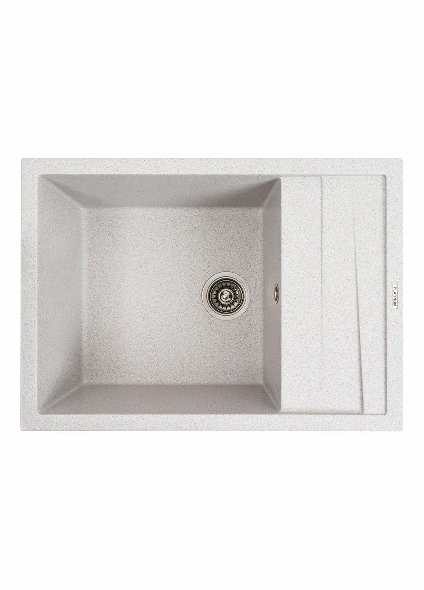 Кухонна мийка гранітна матова 7050 CASCADA Топаз Platinum (342071648)