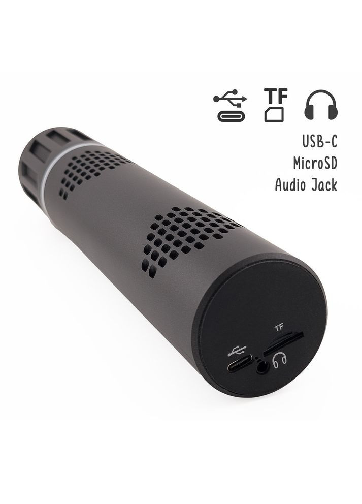 Караоке микрофон K20 Duet черный со стерео звуком Losso (360921377)