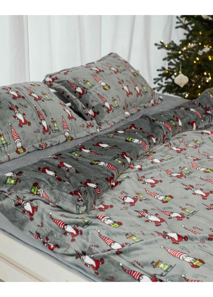 Постельное белье плюшевое полуторное Home 20738 160х215 см DUSHKA (336327696)