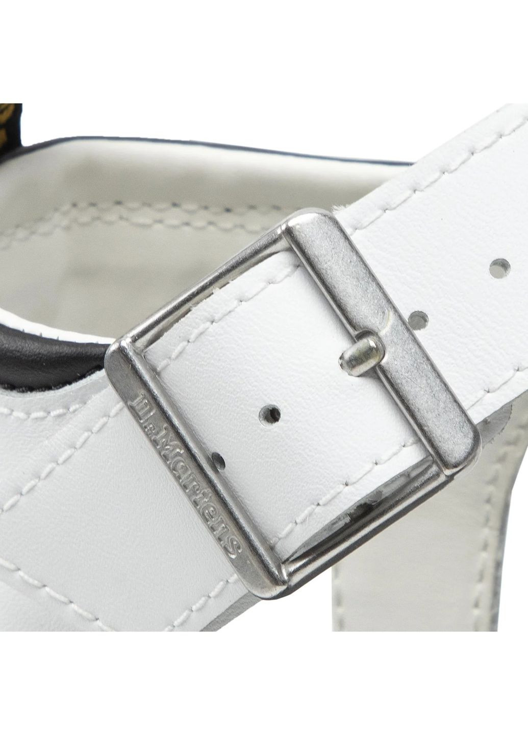 Белые босоножки Dr. Martens с ремешком