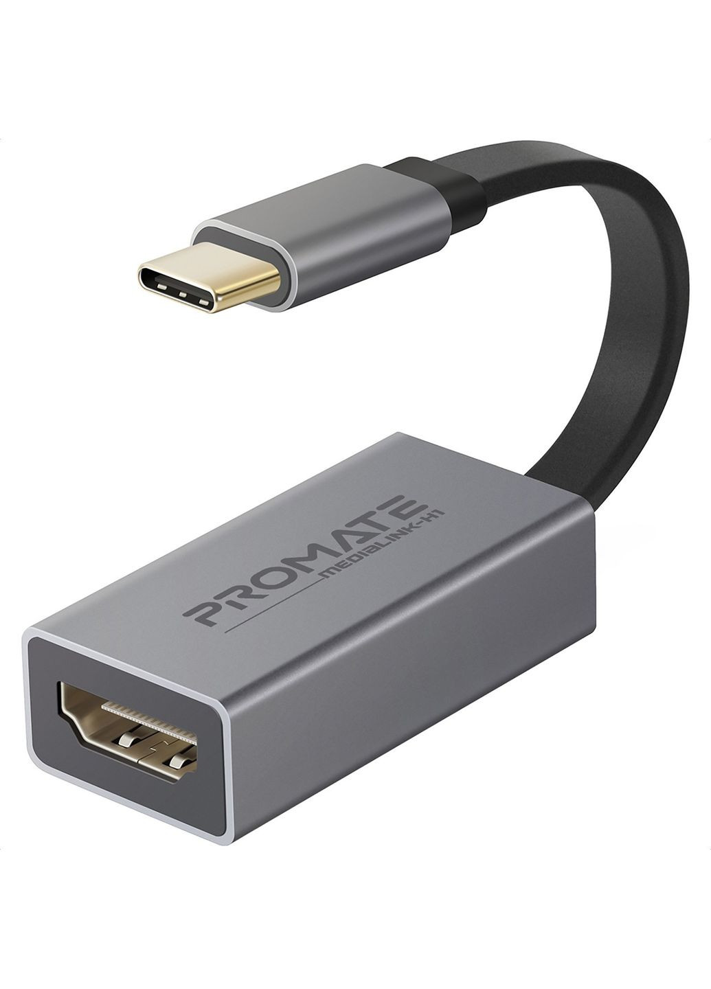 Адаптер USB Type-C - HDMI (M/F) Grey (medialink-h1.grey) Promate (341489004)