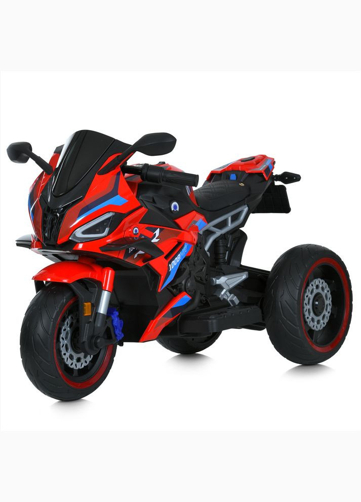 Детский мотоцикл с 2 моторами 25W, аккумулятором 12V7AH, MP3, USB, музыка, (M 6143EL-3) Bambi (338532497)