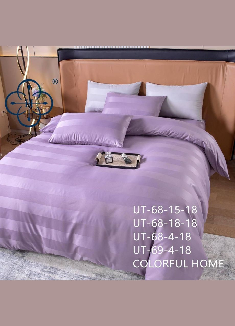 Комплект постельного белья из хлопка натуральные постельное белье Страйп сатин Турция 180 x 220 см (ВП1005В-2) No Brand (306634106)