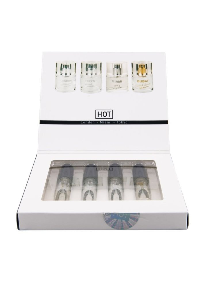 Набір жіночих парфумів з феромонами HOT LMTD Pheromone Perfume Women, 4x5 мл Roomfun (334285625)