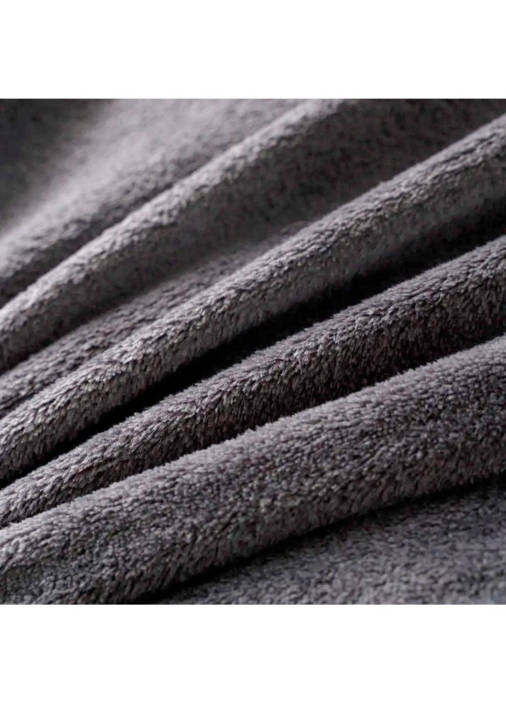 Плед флис однотонный графит 150x200 см. Love You (369621712)