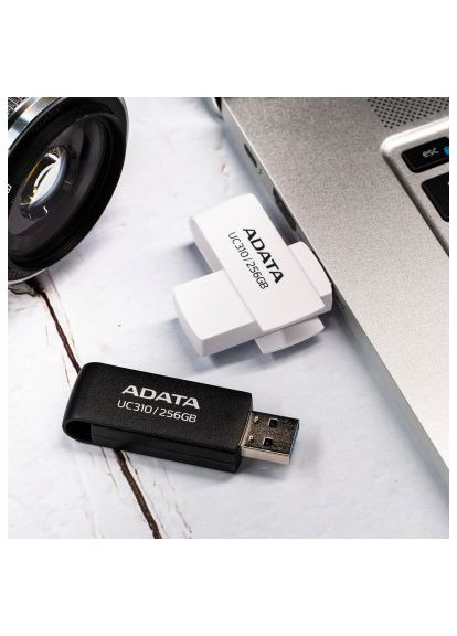 USB флеш накопичувач (UC310-64G-RBK) ADATA 64GB UC310 Black USB 3.0 (366647625)
