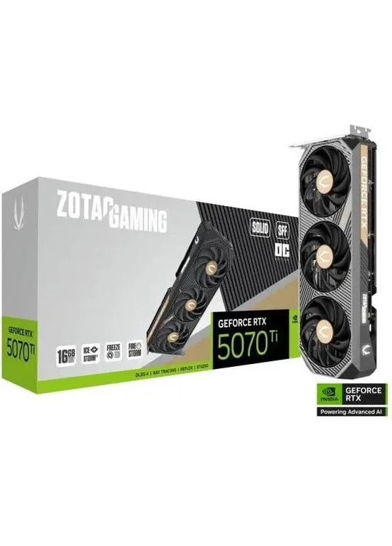 Видеокарта GAMING GeForce RTX 5070 Ti SOLID SFF OC (ZT-B50710J3-10P) ZOTAC (365070562)