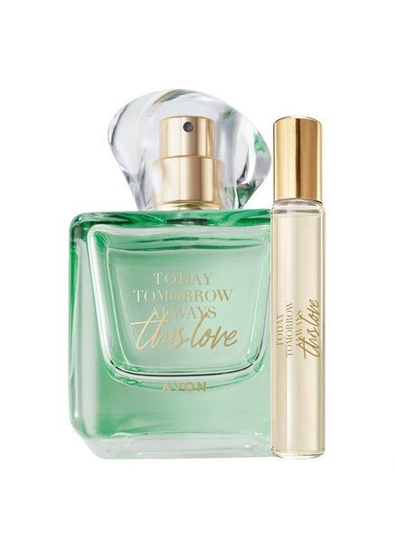 Набор женской туалетной воды TODAY THIS LOVE 50 мл, аромат 10 мл Avon (363132636)
