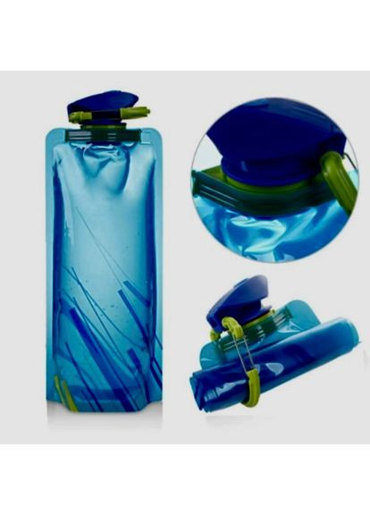 Багаторазова спортивна Портативна складана пляшка для води термостійка No Brand (315633038)