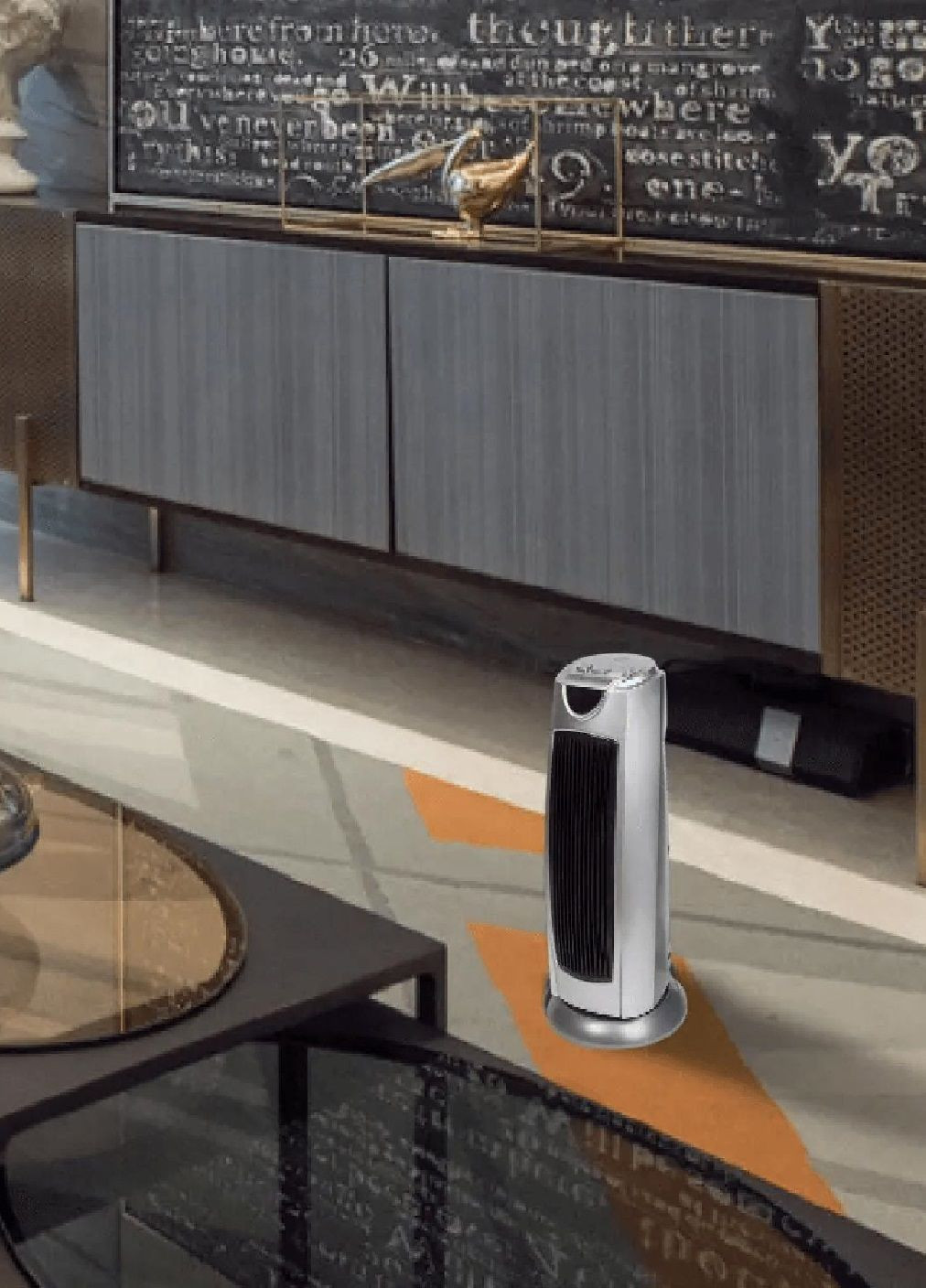 Електрообігрівач дуйчик керамічний із захистом від перегріву відключенням при нахилі 2000 Вт 57 см (479020-Prob) Unbranded (315450026)