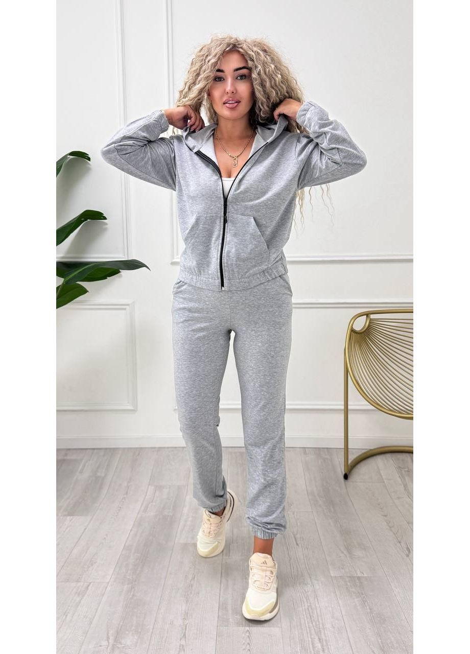 Костюм (кофта, брюки), цвет Серый No Brand (361245740)