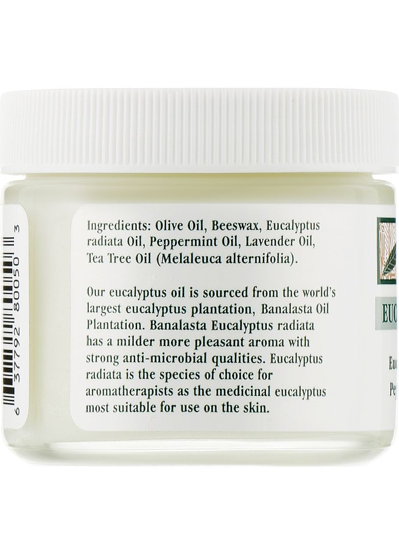 Противоспростудный бальзам для тела Eucalyptus Chest Rub 57g (864450-89542) Tea Tree Therapy (368612678)