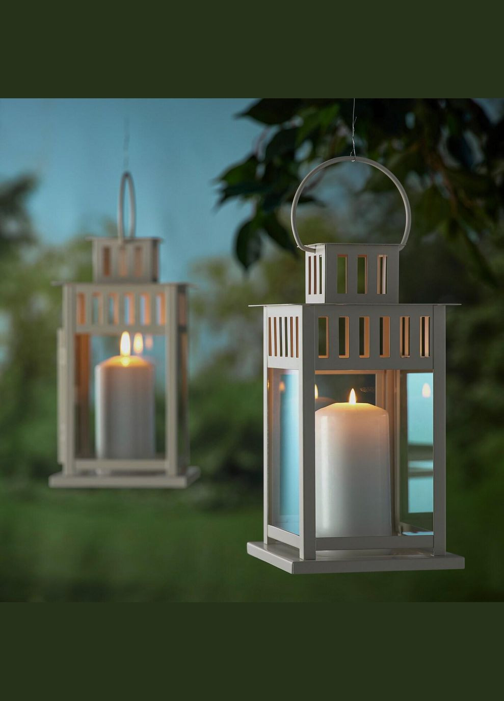 Ліхтар для свічок ІКЕА BORRBY 28 см (50542533) IKEA (278407183)