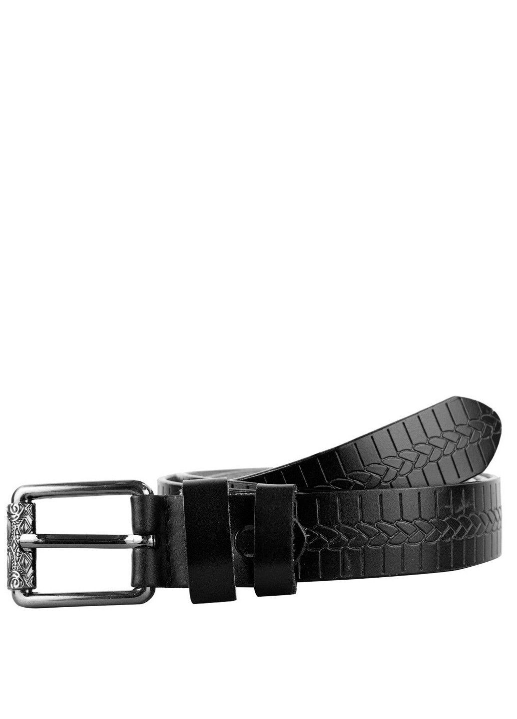 Ремень из натуральной кожи STAMO3036-black 105 см. Amo (341322157)